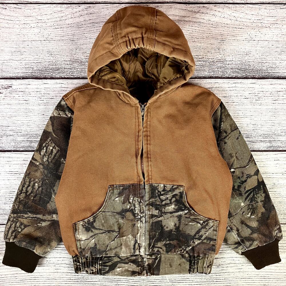 Outdoor Habitat Denim & Camouflage Work Coat